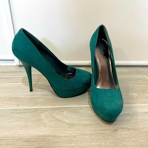 Charlotte Russe Teal Platform heels